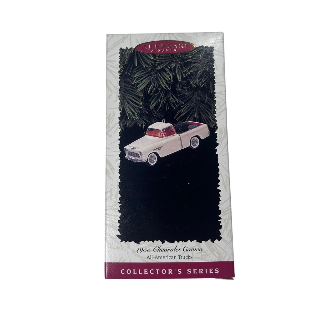 Hallmark 1955 Chevrolet Cameo‎ Truck Ornament All-American Trucks Series 1996